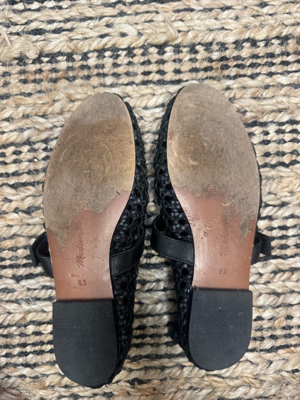Madewell Remy Black Woven Mary Jane Loafer - Picture 6 of 6